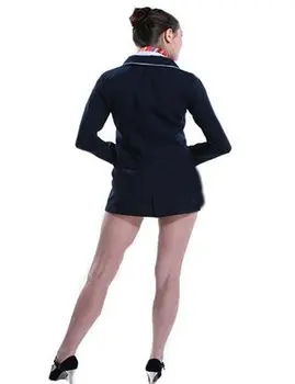 Дамски секси работно облекло Хелоуин костюмиран cosplay рокля 6133