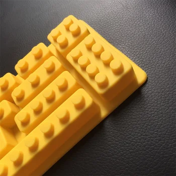 Нов 1бр Лего играчка тухла форма на силикон Фандонт шоколад мухъл кубче лед мухъл сладки бонбони желе торта форма за печене на Торта инструменти SM013