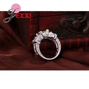 PATICO Brand Fashion Jewelry CZ Crystal 925 сребро сватбени и годежни пръстени за жени на Цена на цена на производителя