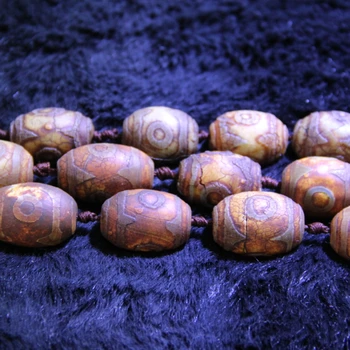 12x16mm хакове Тибетски камък фигура колие Strand, Тибетски мистична Dzi скъпоценни Камъни камък Тибетски матиран Turtleback барабан мъниста
