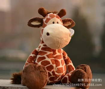 високо качество, сладък карикатура плюшен жираф играчка, Коледен подарък h108