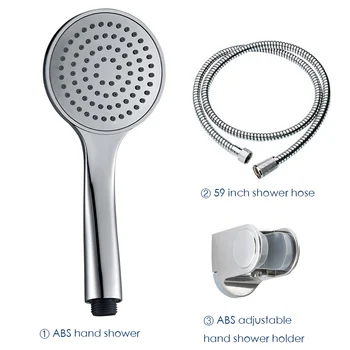 Безплатна доставка на аксесоари за баня ABS пластмасова корона смесител за душ, Душ за баня, душ с душевым маркуч и държач