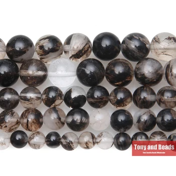 Безплатна доставка естествен камък черна дантела кристални мъниста в свободното 15