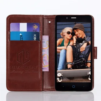Gucoon Vintage Портфейла Case for Just5 Blaster 2 5.0 inch ПУ Leather Retro Flip Cover Magnetic Fashion Cases Kickstand каишка