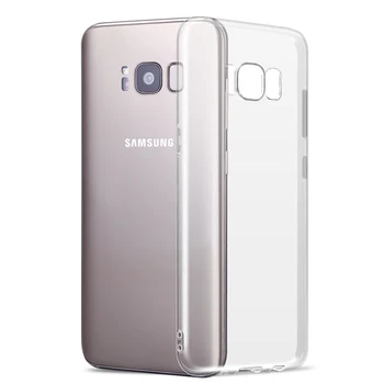 YKSPACE прозрачен мек силиконов калъф TPU за Samsung Galaxy S6 S7 edge S8 S9 Plus Note 8 задната част на кутията ультратонкая Антидетонационная