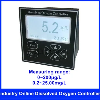 Безплатна доставка промишленост онлайн разтворен кислород контролер Микромасштабный обхват:0~200ug/L 0.2~25.00 мг/л.