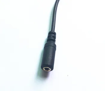 3.5 мм Aux прав ъгъл 90 градуса между мъжете и жените и 4 полюса за аудио удължител за кабел позлатени 15 см черен