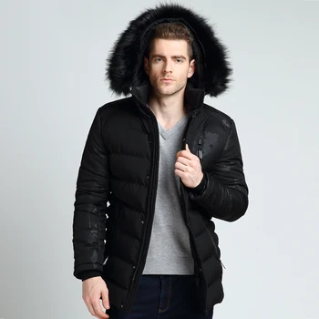 Мъжки зимни якета мъжка мода палта с дълъг ръкав за мъже камуфляжная яке евтини палта топла кожа на яката качулка мъжки размер палто M-3XL