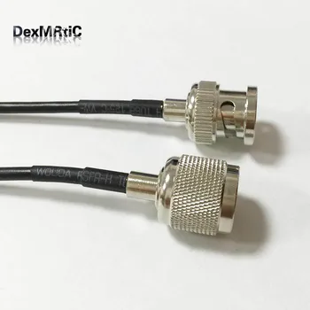 Нов RP-TNC plug преминете BNC мъжки косичка кабел RG174 търговия на Едро с 20 см 8