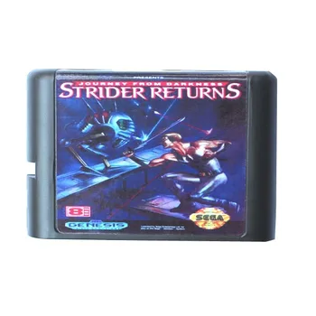 Страйдър връща 16 битова игра на картата MD за Sega Mega Drive за Genesis