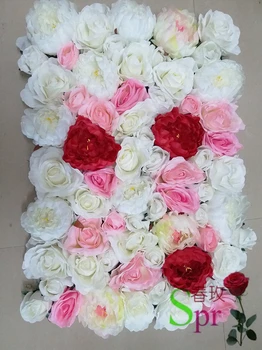 SPR сватба изкуствена коприна розата е цветето на стената на фона на масата център арка цветя на пазара на декорации Безплатна доставка-10 бр./лот