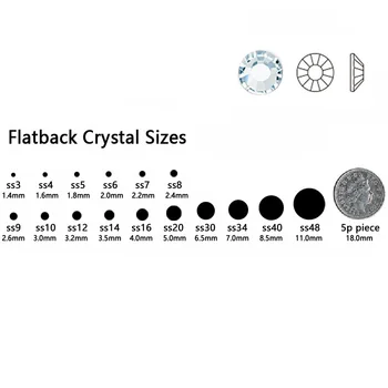 SS16 няма коригиране на Crystal Flatback кристали нокти Rhinestoens за нокти 3D маникюр декорации скъпоценни камъни