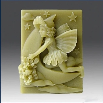 Moon angel Modeling silicon soap мухъл fondant Cake decoration мухъл High-quality Ръчно изработени сапун мухъл NO.: SO411