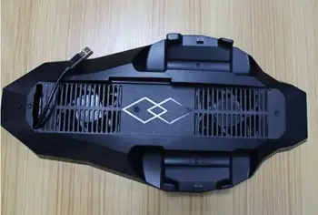 Определяне на люлката двоен държач зарядно устройство поддържа устойчива вертикална поставка с док-станция с охлаждающими феновете на охладител за Sony Playstation 4 PS4