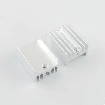 10шт 21 * 15*10 мм радиатор за охлаждане на ребрата на радиатора на охладителя алуминиев плача за транзистор TO3 TO-3 21X15X10mm