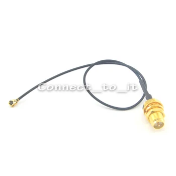 (100 бр./лот) удлинительный кабел RP SMA женски (мъжки пинов) преграда за Ufl. / IPX конектор косичка кабел 1.13