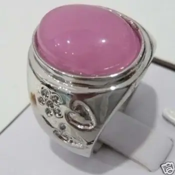 Горещо надувательство - > @ @ fine men/women ' s pink Natural stone /opal love ring #9,10,11,12 # - Top quality Natural