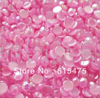 JELLY ROSE AB 2mm 20,000 Pcs/ЛОТ Taiwang Acrylic Flatback Кристал, маникюр кристали