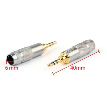 Areyourshop продажба на 2 елемента 2.5 мм стерео мъжки ремонт жак за слушалки аудио щекер запояване 6 мм кабел високо качество на мини щепсел
