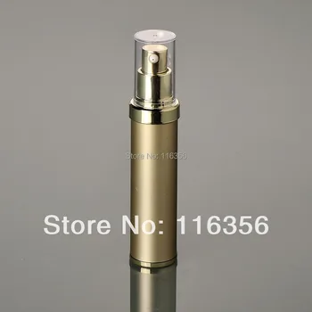 Бутилка лосион злато 30ML безвоздушная пластмаса с безвоздушным помпа може да се използва за козметични опаковки