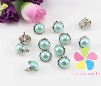 Lucia crafts Multi colors options 12mm Scrapbooking pearl Brads D015002024