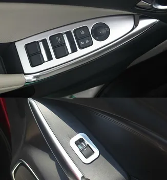 Авто интериор, подлакътник украса украса на капачки, бутон за превключване на прозорци на тапицерия за atenza Mazda 6, авто аксесоари, 4 бр. / компл.