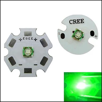 Оригинала 3 Watt Cree XLamp XPE XP-E зелена 520~530 Нм led крушка с 16 мм / 20 мм ПХБ Star Base