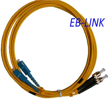 Оптичен пач кабел кабел, SC / PC-ST/PC, 3.0 мм, однорежимный 9/125, duplex, SC-ST 10 метра