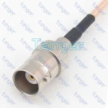 Tanger HOT Selling MCX male plug right angle to BNC female Jack with RG316 8inch 20cm RF Коаксиален Pigtail Jumper Low Loss кабел