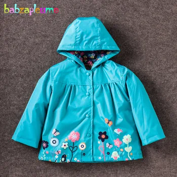 Babzapleume 2-6Years / пролет есен детски палта и якета за момичета, Детски windbreakers тренч сладки цветове детски дрехи BC1224