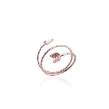 Min 1pc 2016 Hot Selling New Fashion Arrow Ring for Women Сладко Couple Midi Rings JZ151