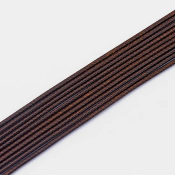 10шт ръчно изработени 1,5 мм, кафяв восък памук кабел колие край с златна закопчалка Омар 2 инча удължи веригата висулка колие кабел бижута