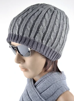 2018 нови зимни мъжки дизайнерски шапки двустранно вязаная вълнена шапка мъжка шапка шапка плюс дебело кадифе шапка за мъже качулка