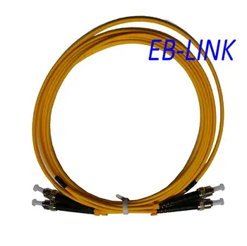 Оптичен пач кабел кабел, ST / PC-ST/PC, 3.0 мм, однорежимный 9/125, duplex, от ST до ST 30 метра