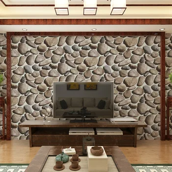 Beibehang минималистичен хаос каменен фон стенни тапети водоустойчив 3D стерео камъчета всекидневна мода видео стенни тапети