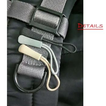 12шт пакет цип дърпа раница, чанта притежателя на ключа w / парашут кабел занаят аксесоари