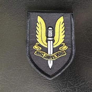 20pcs бродерия SAS специалната въздушна служба кръпка плат военна тактическа емблемата на армейски икона кука бойна Broussard