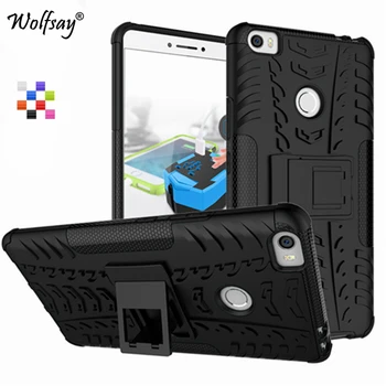 Wolfsay Phone Case for Xiaomi Mi Max Cover Xiaomi Mi Max Fundas Soft Rubber & PC Stand Holder Корпуса Bag for Xiaomi Max #<