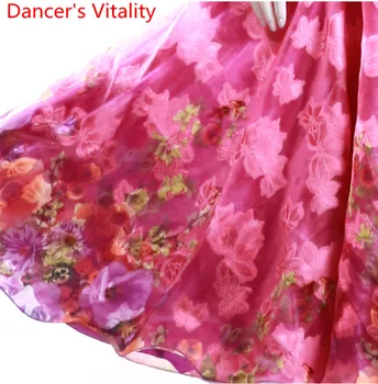 Нова танцова практика гащеризон полата на жена танцово обличам полата на жена практикующая бална валс танцова игра облекло