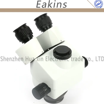 Професионален Тринокулярный стерео микроскоп с увеличение на непрекъснато увеличение 7X-45Ч за лабораторна печатна платка+56 led лампи пръстеновидни
