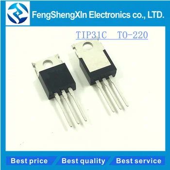 100 бр. / лот нов tip31 TIP31C NPN транзистор мощност 3A / 100V TO-220