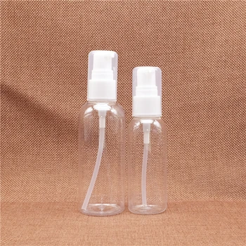 30 50 60 100 ml пластмасов козметична бутилка с помпа за еднократна употреба грим водата крем шампоан почистващо средство за лице помпа за контейнери