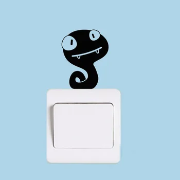 Карикатура сладък змия преминете стикер декоративна стикер винил водоустойчив стикер на стената 2WS0183