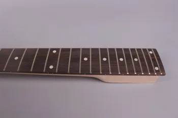 торта електрическа китара на врата клен дърво 24 лада 25,5 инча, розово дърво лешояд DIY #741