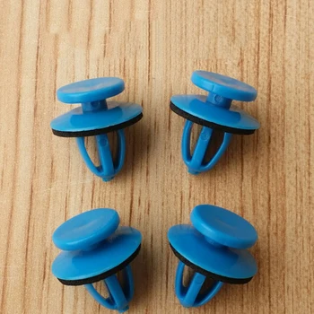 100шт син пластмасов автомобил стайлинг вратите ключалки за заключване на прът край на нитове за Brilliance (Bs6) M2 (Bs4) H230 H530 M1 M3 (Bc3) V5 Frv (Bs2)