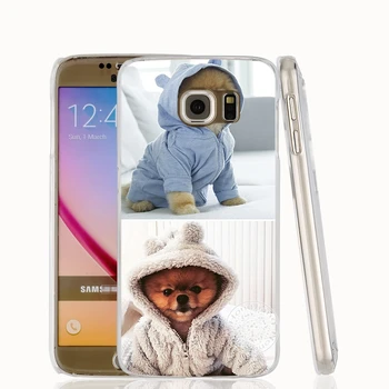 HAMEINUO сладко dogs perro pomeranian кученце калъф за мобилен телефон, калъф за Samsung Galaxy S7 edge PLUS S8 S6 S5 S4 S3 MINI