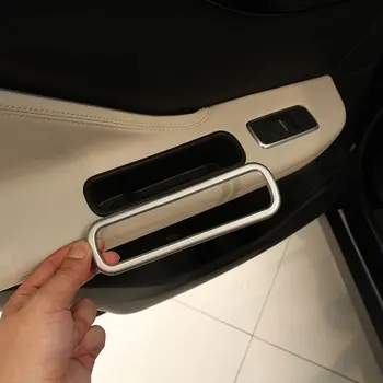 ABS хромирана автомобилна врата кутия за съхранение рамка капак завърши за Jaguar F-Pace X761 2016 комплект от 2 броя