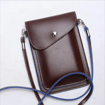 Изкуствена кожа телефон чанта през джоба си портфейл за носене на шийката на каишка за Oukitel C5 K10000 Max Pro K4000 K6000 Plus U16 U7 Max
