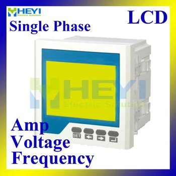 LCD дисплей за монофазен ампера напрежение честота разход на метър 96*96 мм панел метър мини-цифрови броячи