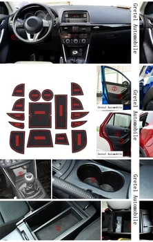 За Mazda CX5 2013-автомобил противоскользящий прахоустойчив мат стикер слот мат врати, килими интериор поставка за чаши, кутия за съхранение на бижута